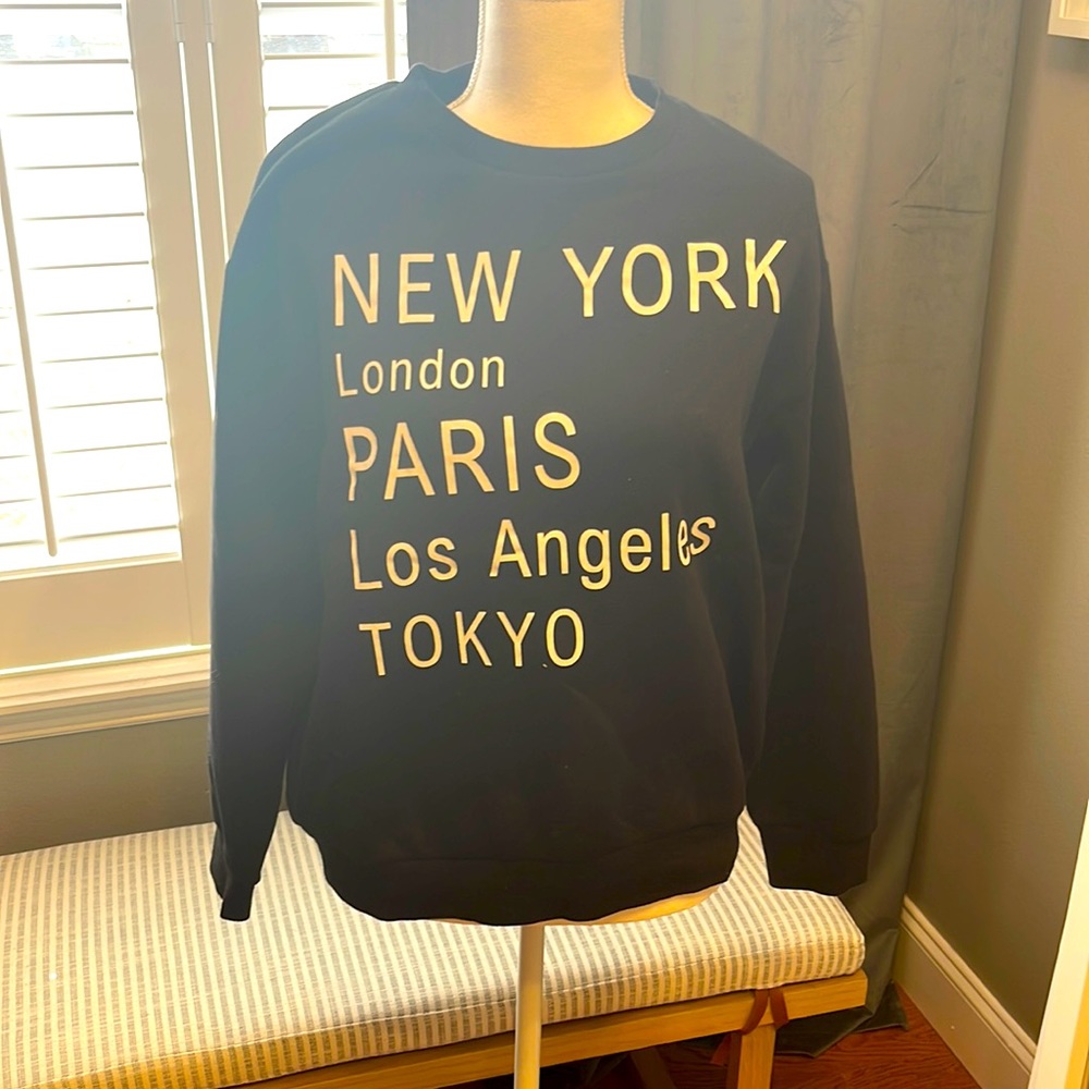 H&M New York London Paris Sweatshirt